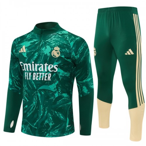 Real Madrid Homen Conjunto de Moletom de Treino Quarto-Zíper 2026-27 Verde Real Madrid Homen Conjunto de Moletom de Treino Quarto-Zíper 2026-27 Verde