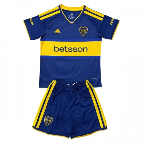 Camisola + Calções Boca Juniors Criança Equipamento 1ª 2026-27 Camisola + Calções Boca Juniors Criança Equipamento 1ª 2026-27