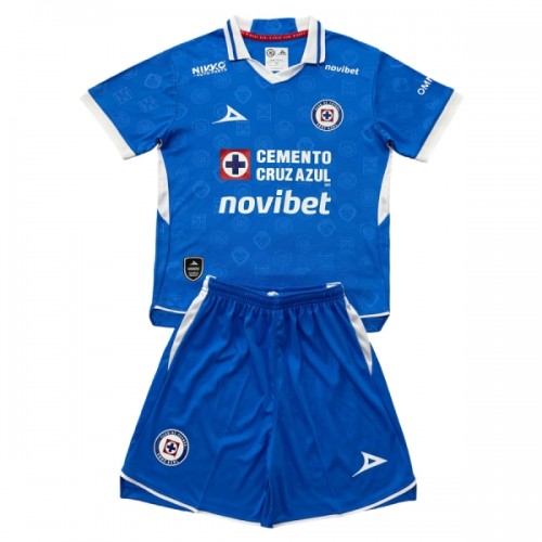 Camisola + Calções Cruz Azul Criança Equipamento 1ª 2026-27 Camisola + Calções Cruz Azul Criança Equipamento 1ª 2026-27