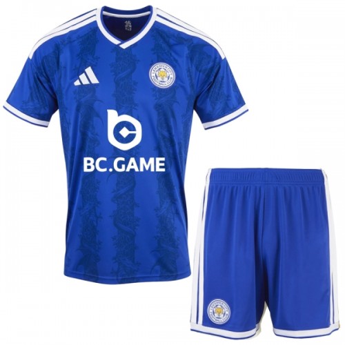 Camisola + Calções Leicester City Criança Equipamento 1ª 2026-27 Camisola + Calções Leicester City Criança Equipamento 1ª 2026-27