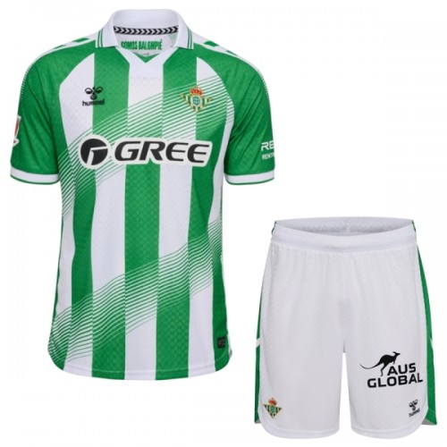 Camisola + Calções Real Betis Criança Equipamento 1ª 2026-27 Camisola + Calções Real Betis Criança Equipamento 1ª 2026-27