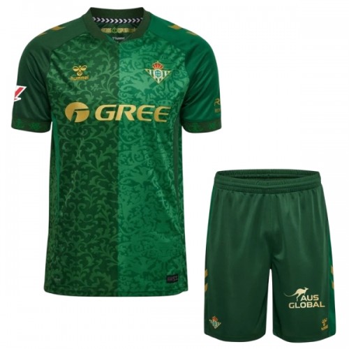 Camisola + Calções Real Betis Criança Equipamento 2ª 2026-27 Camisola + Calções Real Betis Criança Equipamento 2ª 2026-27