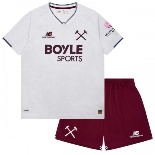Camisola + Calções West Ham United Criança Equipamento 2ª 2026-27 Camisola + Calções West Ham United Criança Equipamento 2ª 2026-27