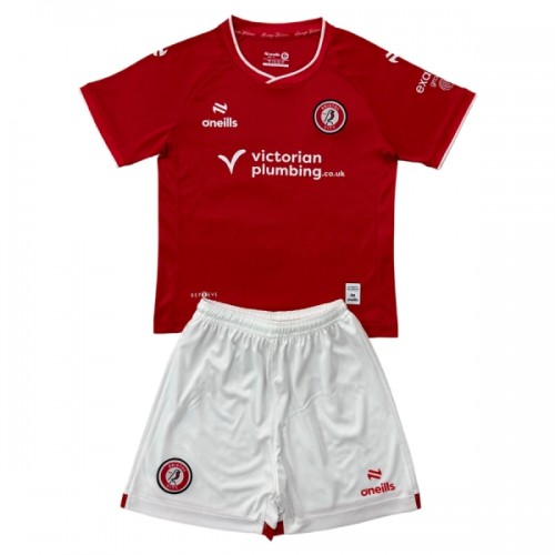 Camisola + Calções Bristol City Criança Equipamento 1ª 2026-27 Camisola + Calções Bristol City Criança Equipamento 1ª 2026-27