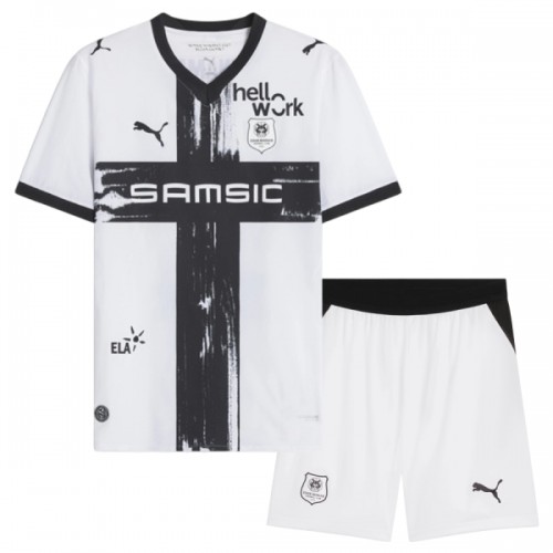 Camisola + Calções Stade Rennais Criança Equipamento 2ª 2026-27 Camisola + Calções Stade Rennais Criança Equipamento 2ª 2026-27