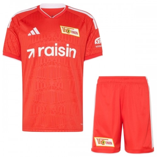 Camisola + Calções Union Berlin Criança Equipamento 1ª 2026-27 Camisola + Calções Union Berlin Criança Equipamento 1ª 2026-27