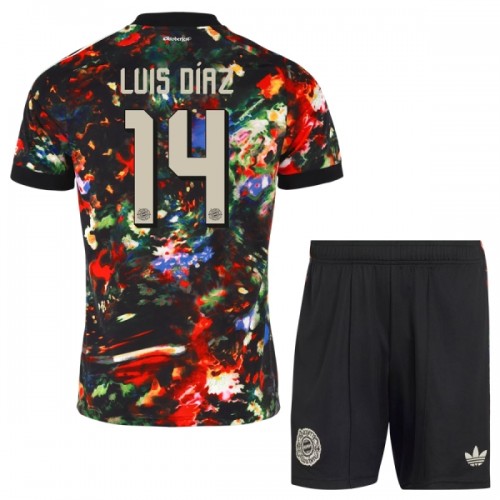 Camisola + Calções FC Bayern de Munique Luis Diaz 14 Oktoberfest Criança 2026-27 Camisola + Calções FC Bayern de Munique Luis Diaz 14 Oktoberfest Criança 2026-27