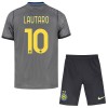 Camisola + Calções Inter Milan Lautaro 10 Criança Equipamento 3ª 2026-27