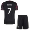 Camisola + Calções Liverpool Wirtz 7 Criança Equipamento 3ª 2026-27